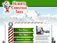 Tablet Screenshot of hubertschristmastrees.com